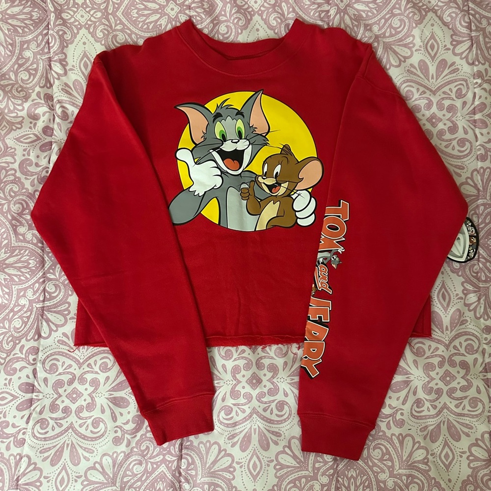 NWT Tom & Jerry Crop Top
